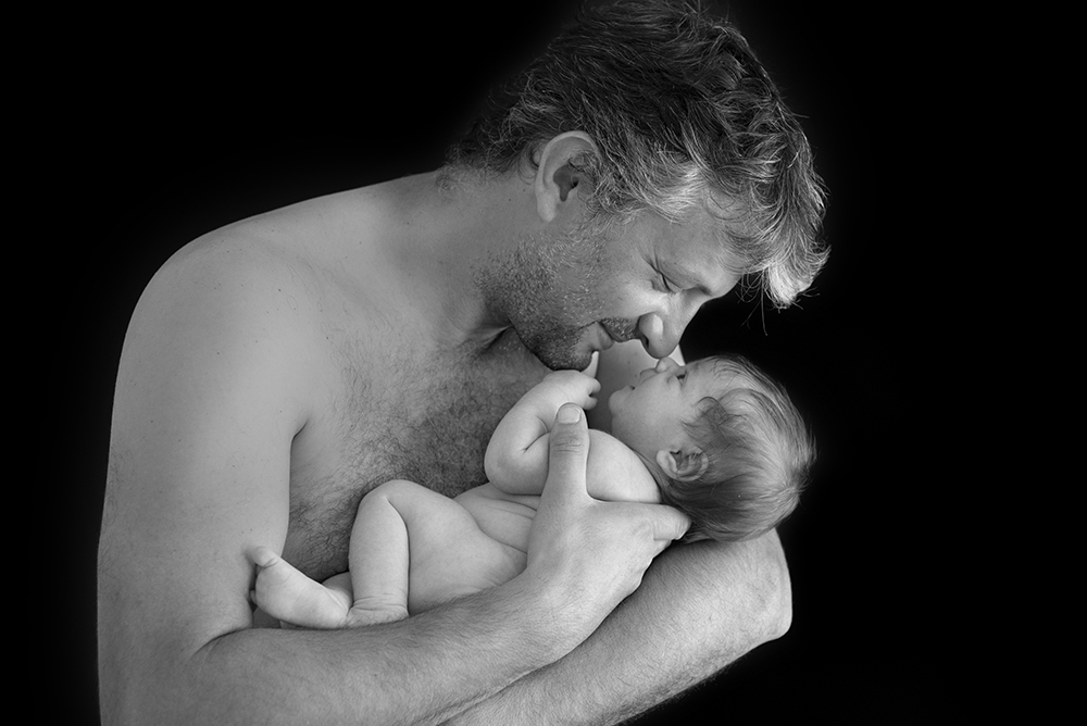 regard bébé papa