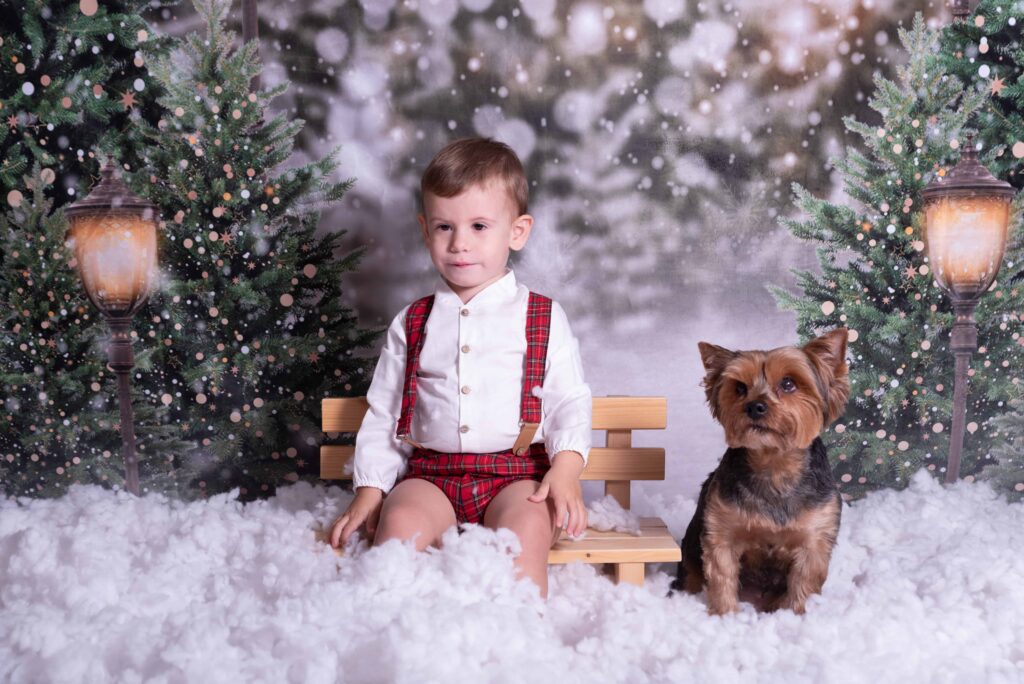 foto navidad con perro xativa valencia canals ontinyent