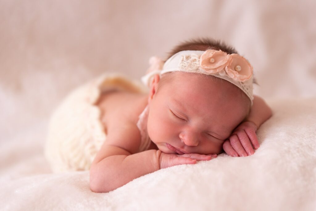 Fotos de bebé con turbante de flores Valencia