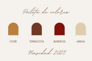 Paleta de colores Navidad 2025